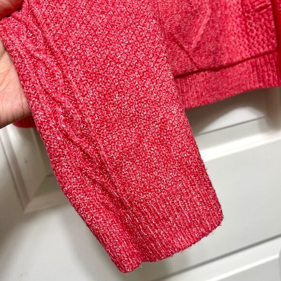 Cabi Sidekick Knit Hoodie Sweater in Pink Frost Size Large L - Picture 7 of 9